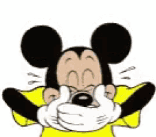 Gif animé rire Mickey